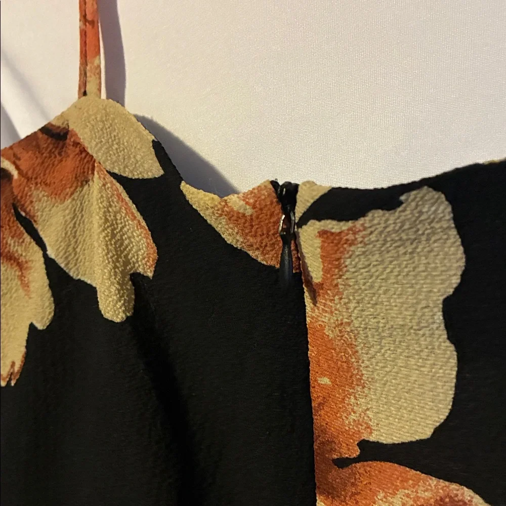 Beautiful Spring/ Summer Floral Black and Rose Formal minidress (S) - Picture 9 of 11